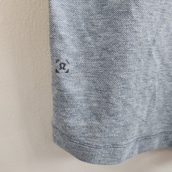 Lululemon Men's Blue Lightweight Golf Polo Performance Shirt Size Large - Picture 5 of 7